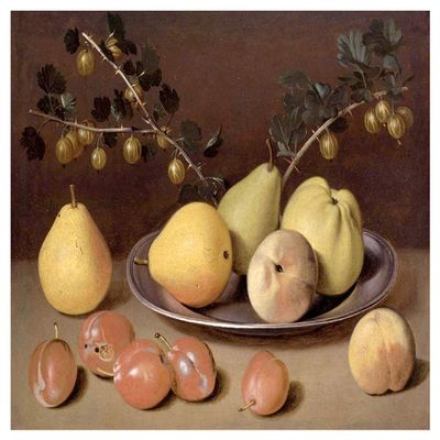 Still Life of Pears by Jacob Samuel Beck Accent Tile Mural Kitchen Bathroom Wall Backsplash Behind Stove Range Sink Splashback One Tile 8"x6" Ceramic, Glossy