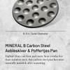 De Buyer MINERAL B Carbon Steel Aebleskiver & Poffertjes Pan - 10.5 Outer Diameter - Ideal for Mini Pancakes - Naturally Non-Stick Finish - Made in France view 2