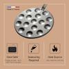 De Buyer MINERAL B Carbon Steel Aebleskiver & Poffertjes Pan - 10.5 Outer Diameter - Ideal for Mini Pancakes - Naturally Non-Stick Finish - Made in France view 3