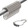 Uigos Shower Curtain Rings for Bathroom - Stainless Steel, Set of 12, Chrome view 1