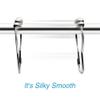 Uigos Shower Curtain Rings for Bathroom - Stainless Steel, Set of 12, Chrome view 2