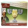 National Lampoons Christmas Vacation Griswold Moose Mugs  Holiday Drinkware Set, Movie Collectible Cups, Gag Gift, White Elephant for Adults Kids and Family - 8 oz glass view 1