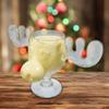 National Lampoons Christmas Vacation Griswold Moose Mugs  Holiday Drinkware Set, Movie Collectible Cups, Gag Gift, White Elephant for Adults Kids and Family - 8 oz glass view 2