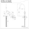 Kingston Brass KS1761ALBS Vintage Classic Kitchen Faucet with Brass Sprayer, 7-7/8-Inch, Polished Chrome view 3