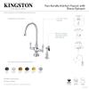 Kingston Brass KS1761ALBS Vintage Classic Kitchen Faucet with Brass Sprayer, 7-7/8-Inch, Polished Chrome view 4