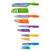 Hampton Forge Tomodachi Kitchen Essentials with Blade Guards  Rainbow Titanium 10-Piece Knife Set view 1