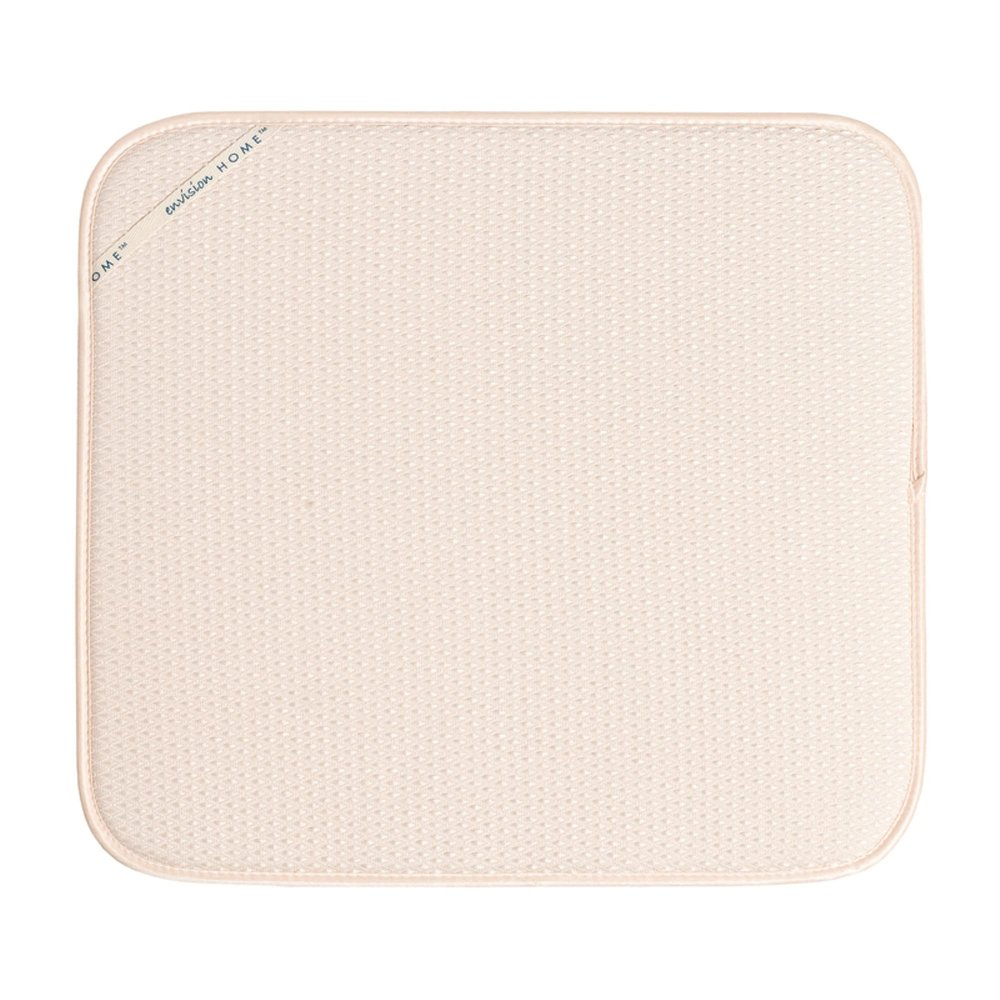 ENVISION HOME Dish Drying Mat Cream, 1 EA
