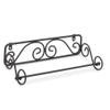 Steel Wall-Mounted Paper Towel Holder (Black), by Home Basics | Scroll Design Kitchen Paper Towels Holder | Fits Standard and Jumbo-Sized Towels | Space-Saving Design view 1