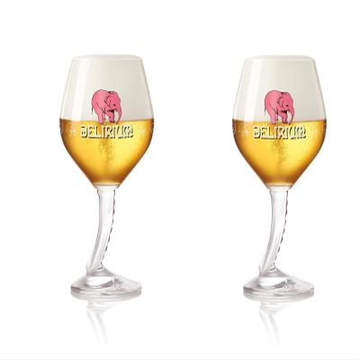 Delirium Belgian Ales Signature Chalice Glass 0.25 Liter - Set of 2