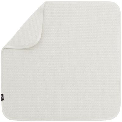 S&T INC. Dish Drying Mat, 16 x 18, Absorbent Microfiber Kitchen Counter Mat, Dish Drying Pad for Dishes, Utensils, Pots and Pans, Large, Cream
