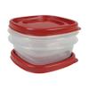 Rubbermaid Easy Find Lids Food Storage Containers, 1.25 Cup, Racer Red, 4-Piece Set view 1
