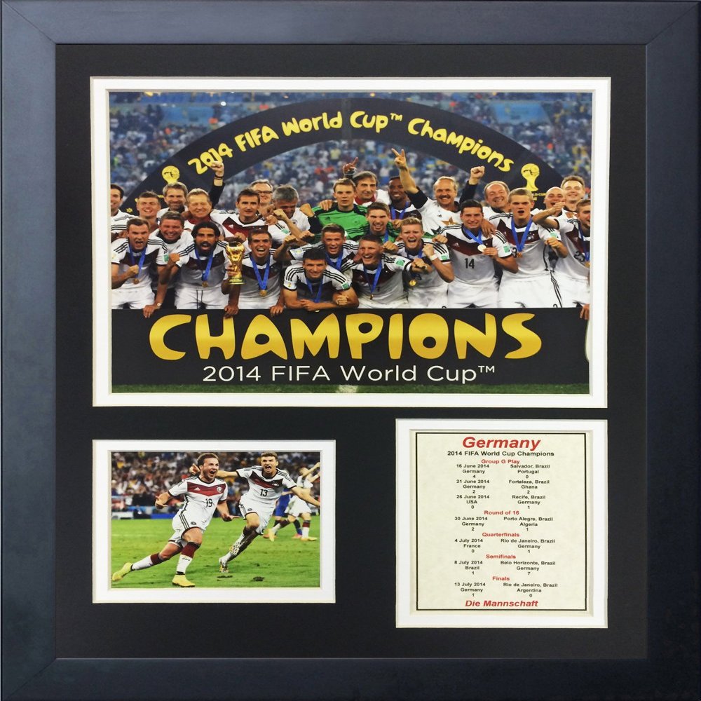 Legends Never Die Germany 2014 FIFA World Cup Champions Celebration Framed Photo Collage, 11 by 14-Inch