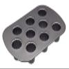 MasterClass Canele Moulds with PFOA Free Non Stick, Robust 1 mm Carbon Steel, 9 Hole 32.5 x 22 cm Baking Tin view 1