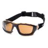Carhartt Gear CHB418DTP Carthage Sandstone Bronze Anti-Fog Lens - One Size Fits All - Black/Tan view 1