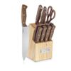 Cuisinart C55W-14PCB Advantage Cutlery 14-Piece Triple Rivet Walnut Knife Block Set view 1