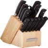 CUISINART Block Knife Set, 15pc Cutlery Knife Set with Steel Blades for Precise Cutting, Lightweight, Stainless Steel, Durable & Dishwasher Safe, C77TR-15P view 1