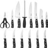 CUISINART Block Knife Set, 15pc Cutlery Knife Set with Steel Blades for Precise Cutting, Lightweight, Stainless Steel, Durable & Dishwasher Safe, C77TR-15P view 3