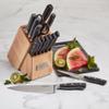 CUISINART Block Knife Set, 15pc Cutlery Knife Set with Steel Blades for Precise Cutting, Lightweight, Stainless Steel, Durable & Dishwasher Safe, C77TR-15P view 4