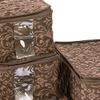 8-Piece Storage Containers Set  China, Brown, Quilted, Stackable Dish & Plate Protectors  Glass & Dinnerware Organizer Lids  Kitchen Storage for Meal, Tupperware, Glass Containers & Food Storage view 4
