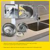 Everflow 7516 Kitchen Sink (3-1/2 Inch) Stainless Steel Drain Assembly With Strainer Basket-and Water Stopper, Single view 4