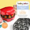 Babycakes 3-in-1 Removable Plate Treat Maker - Baking Gadgets for Cake Pops, Cupcakes & Donuts - Mini Kitchen Appliance & Baking Tool - Gift for Bakers - Includes Non-Stick Baking Plates view 2