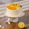 LA JOLIE MUSE Cupcake Stand, Easter Decorations, Ceramic Dessert Plates for Eggs and Cookies, Bunny Candy Dish Gifts, 8.3 Inch White view 2