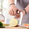Guardians Crinkle Chopper, Wavy Potato Soap Cutting Tool French Fry Slicer Stainless Steel Blade Wooden Handle Serrator Chopping Knife, Set of 2 view 3