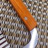 Guardians Crinkle Chopper, Wavy Potato Soap Cutting Tool French Fry Slicer Stainless Steel Blade Wooden Handle Serrator Chopping Knife, Set of 2 view 4