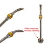 RECHERE Stainless Steel Yerba Mate Tea Bombilla Gourd Drinking Straw Filter Silver (Yellow) view 3