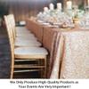ShiDianYi 60x102-Inch Sequin Tablecloth Rectangle Champagne Blush Sparkly Sequin Table Cloth for Wedding (60''x102'') view 2