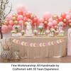 ShiDianYi 60x102-Inch Sequin Tablecloth Rectangle Champagne Blush Sparkly Sequin Table Cloth for Wedding (60''x102'') view 3