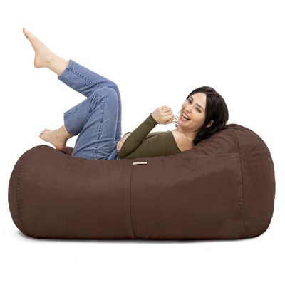 Jaxx Sofa Saxx 4-Foot Bean Bag Lounger, Chocolate