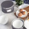 Fine China Storage - Set of 4 Quilted Cases for Dinnerware Storage. Sizes: 12" - 10" - 8" and 7" Wide - Gray - 48 Felt Plate Separators Included view 3