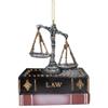 Kurt Adler Scales of Justice with Law Books Ornament view 1