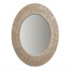 KOUBOO Round Capiz Seashell Sunray Wall Mirror, Gold Hue view 1