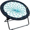 Zenithen Foldable 32" Bunjo Bungee Chair, Teal (Pack of 1) - Lightweight Collapsible Seating for Teens, Adults, Dorms, Bedrooms, Camping & Gaming - 225lb Capacity Portable Seat view 1