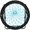 Zenithen Foldable 32" Bunjo Bungee Chair, Teal (Pack of 1) - Lightweight Collapsible Seating for Teens, Adults, Dorms, Bedrooms, Camping & Gaming - 225lb Capacity Portable Seat view 4