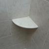 Cappiccino Marble Both Side Polished Bathroom Corner Shelf 9''x9'' view 2