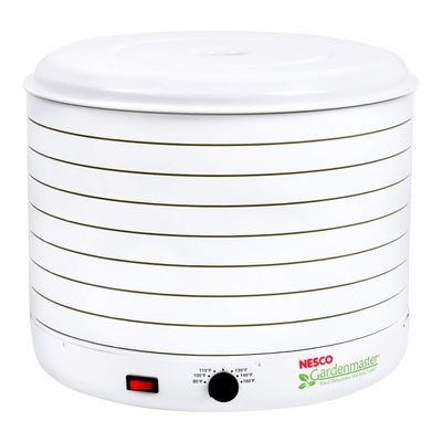 Nesco FD-1018A Gardenmaster Pro Food Dehydrator, for Beef Jerky, Fruit, Herbs, and Snacks, 8 Trays, White