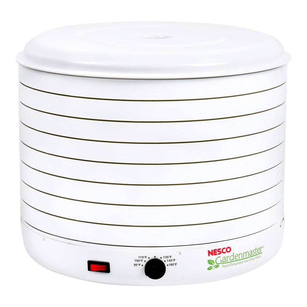 Nesco FD-1018A Gardenmaster Pro Food Dehydrator, for Beef Jerky, Fruit, Herbs, and Snacks, 8 Trays, White
