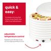 Nesco FD-1018A Gardenmaster Pro Food Dehydrator, for Beef Jerky, Fruit, Herbs, and Snacks, 8 Trays, White view 2