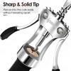 IPOW Wine Opener, Zinc Alloy Wine Bottle Opener, Wing Corkscrew Heavy Duty, Manual Multifunctional Cork Screw for Waiter, Silver view 3
