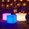 LOFTEK 16-Inch Rechargeable LED Cube Chair Light, 16 RGB Colors Glow Cube Seat w/Remote, Waterproof LED Cube Table, Color Changing Cubes Floor Lamp, Home Bedroom Patio Party Decorative Lighting view 2