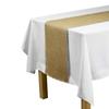 LinenTablecloth Jute Table Runner with Fringe Edge, 12.5 by 120-Inch view 1