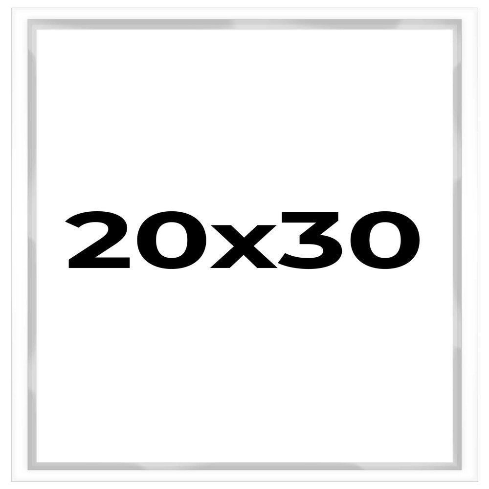 20x30 Shadow Box White Contemporary Frame - Interior Size 20x30 by 1 Inches Deep - White Frame is Made to Display Items Up to 1 Inches Deep Includes Shatter Resistant Acrylic, Backing, Hardware