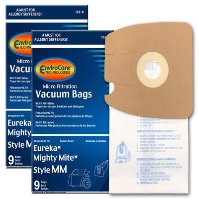 18 Envirocare Style MM Vacuum Bags to fit Eureka, Replaces Part# 60295C (Mighty Mite Vacuums)