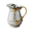 Elegance Golden Vine Stainless Steel Pitcher, Silver/Gold view 1