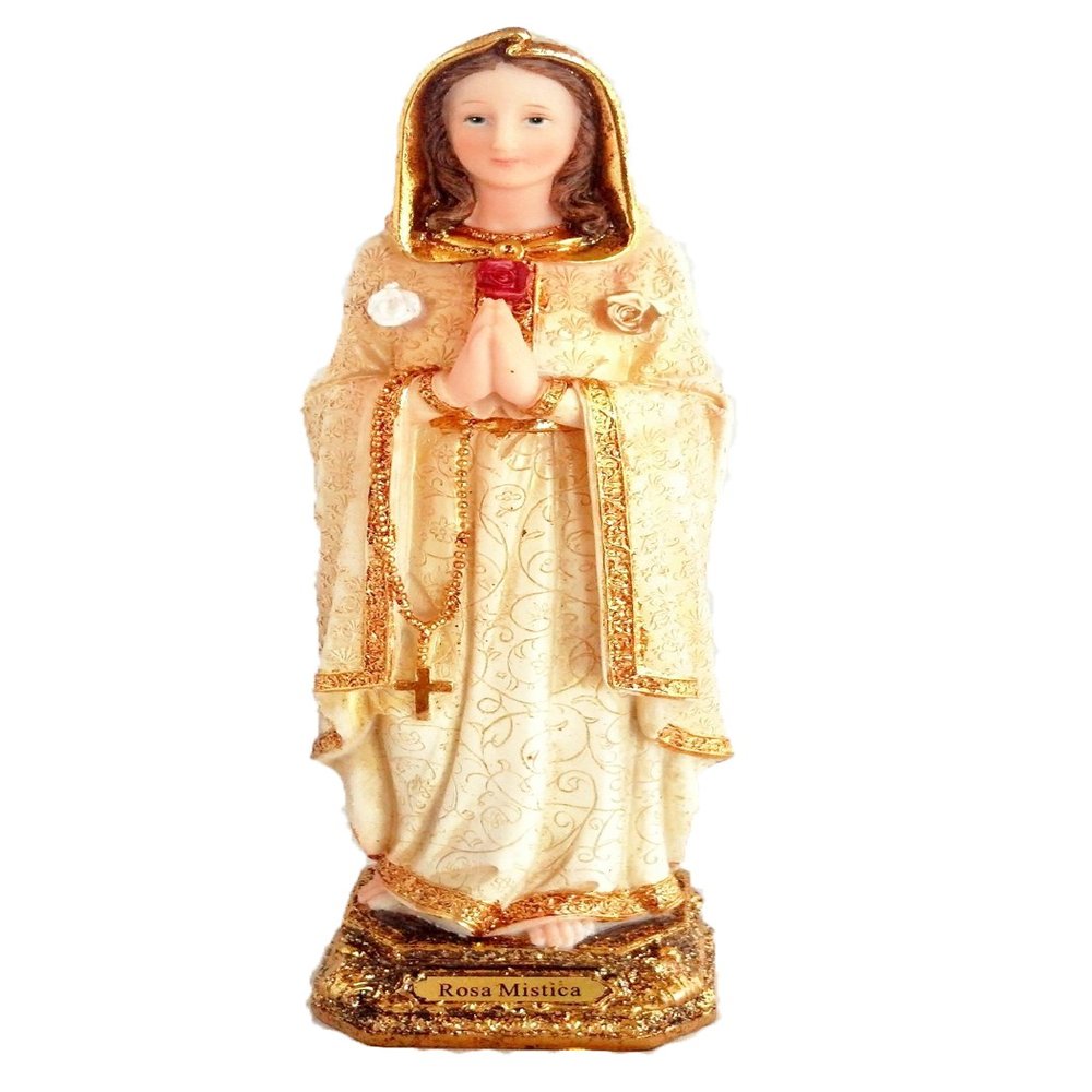 8" Inch Statue Rosa Mistica Mystica Religious Figurine Estatua Maria Mary