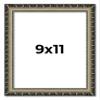 Poster Palooza 9x11 Traditional Silver Wood Picture Frame - UV Acrylic, Foam Board Backing, & Hanging Hardware Included view 1