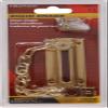 Hardware Essentials 853114 Solid Brass Door Chains - Bright Brass Finish view 2